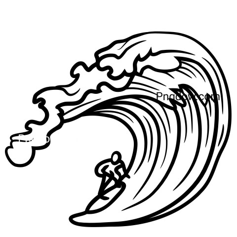 Surfing ,vector image For Free Download