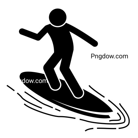 Surfing icon ,vector image For Free Download