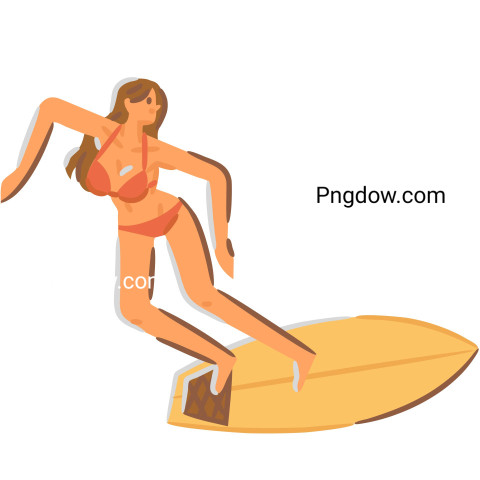 Surfing illustration ,vector image For Free Download