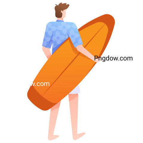 Surfer Illustration ,vector image For Free Download