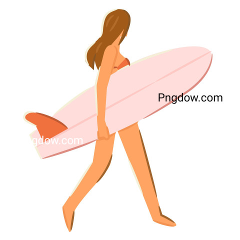 Surfer illustration ,vector image