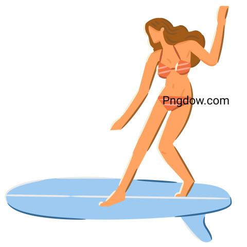 Surfer illustration ,vector image For Free