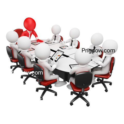 Premium 3D Business Model for Free , 3D Business Meeting