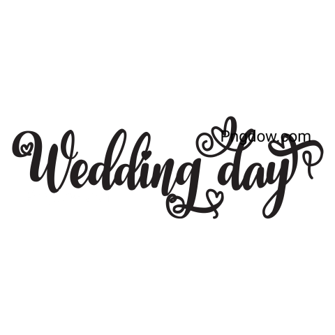 Wedding Day Calligraphy Lettering for Free