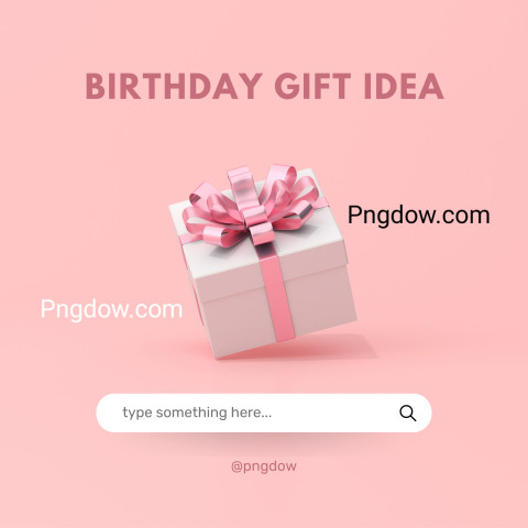 Premium Pink 3d Minimalist Birthday Gift Idea Instagram Post