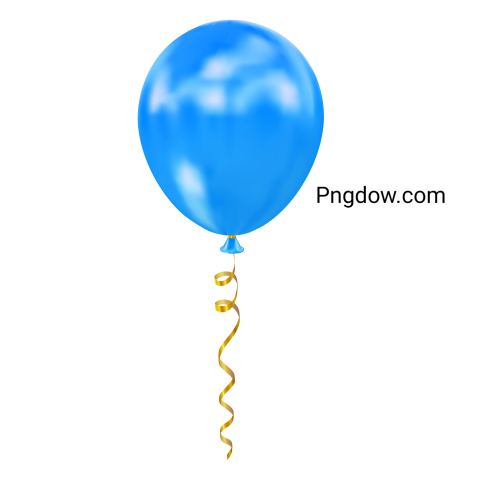 Blue Realistic Glossy Helium Balloon for Birthday, Event, Party, Celebrate Anniversary and Wedding