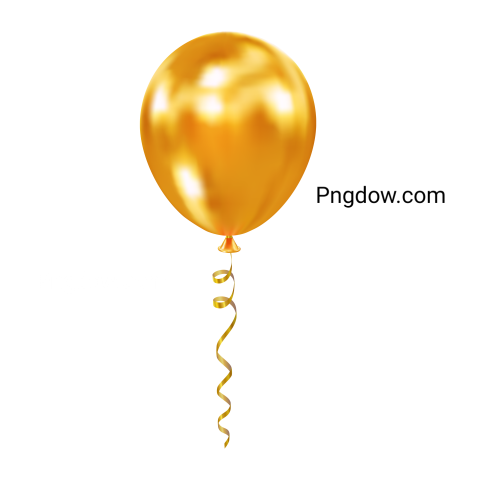 Gold Realistic Glossy Helium Balloon for Birthday, Event, Party, Celebrate Anniversary and Wedding