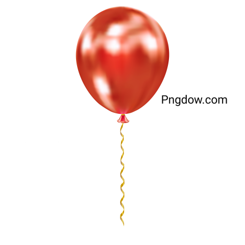 Red Realistic Glossy Helium Balloon for Birthday, Event, Party, Celebrate Anniversary and Wedding for Free