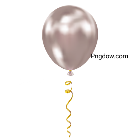 Silver Realistic Glossy Helium Balloon for Birthday, Event, Party, Celebrate Anniversary and Wedding