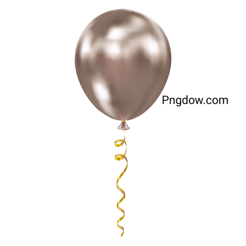 Silver Realistic Glossy Helium Balloon for Birthday, Event, Party, Celebrate Anniversary and Wedding for Free