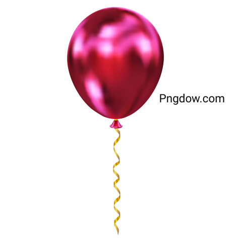 Red Realistic Glossy Helium Balloon for Birthday, Event, Party, Celebrate Anniversary and Wedding