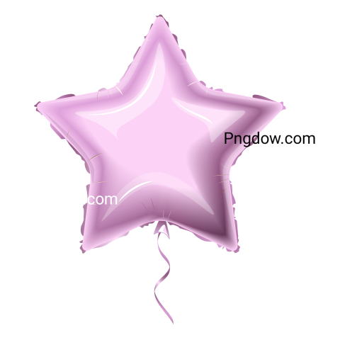 Lavender Star Balloon for Free Download