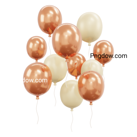 Luxury theme of shiny balloon background 3d model (1)