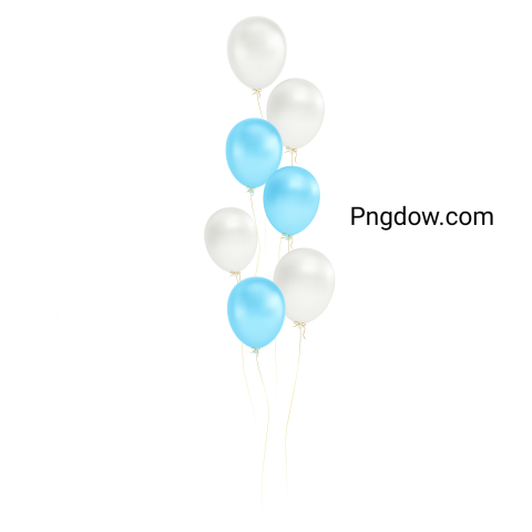 White blue balloons for Free