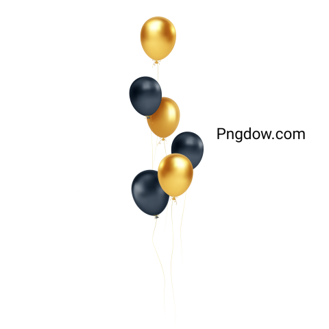 Black gold balloons for Free Download