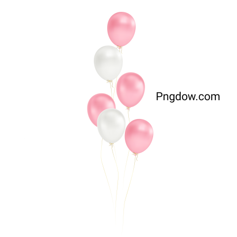 White pink balloons for Free Download