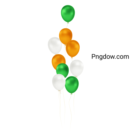 White orange green balloons for Free