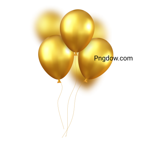 3d gold balloons for Free Download