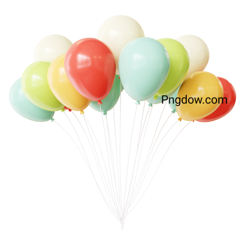 3D Birthday Color Balloon for Free Download (1)
