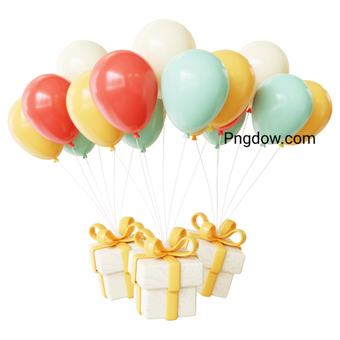 3D Birthday Color Balloon for Free Download (3)