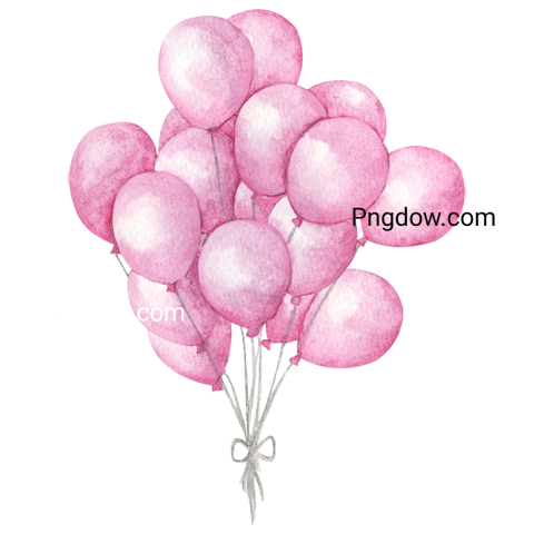 Pink balloon Png image for Free Download (3)