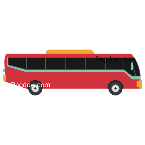 3D bus red Png transparent for Free Download (20)