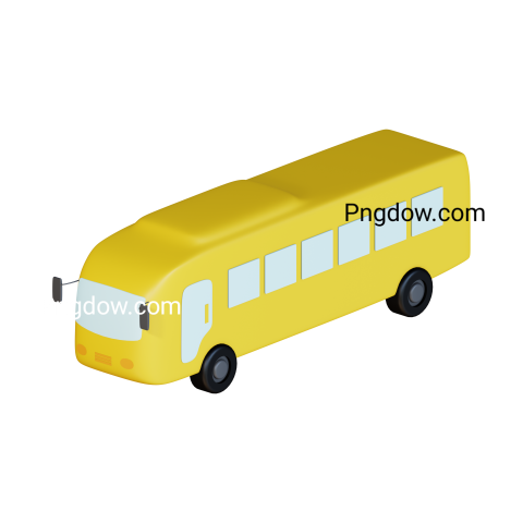 3D bus red Png transparent for Free Download (1)