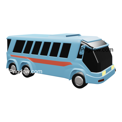 3D bus red Png transparent for Free Download (8)
