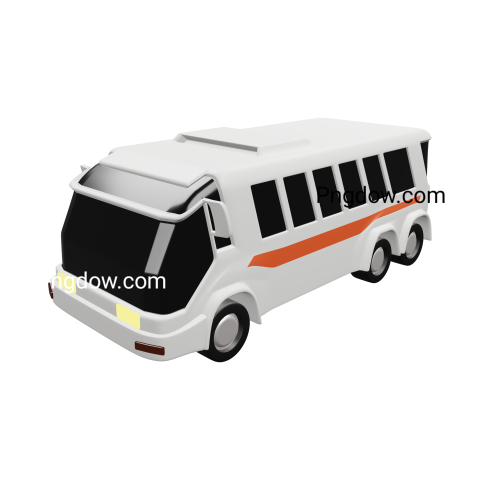 3D bus red Png transparent for Free Download (10)