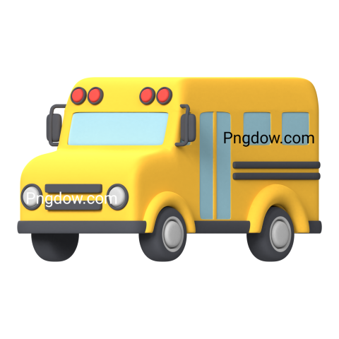 3D bus red Png transparent for Free Download (13)