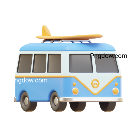 3D bus red Png transparent for Free Download (7)