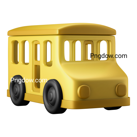 3D bus red Png transparent for Free Download (5)