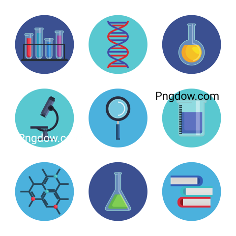 Set Chemistry Experimen with Laboratory Analysis Technology Png free