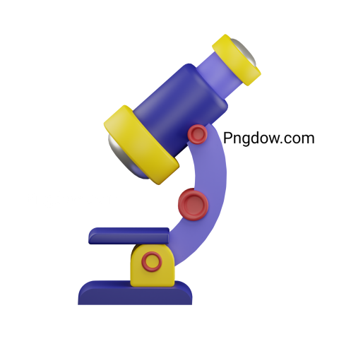 3d microscope science icon illustration PNG for Free download