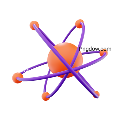 Molecule 3D Illustration Png for Free
