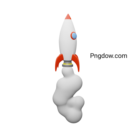 3D rocket cartoon Png for Free download