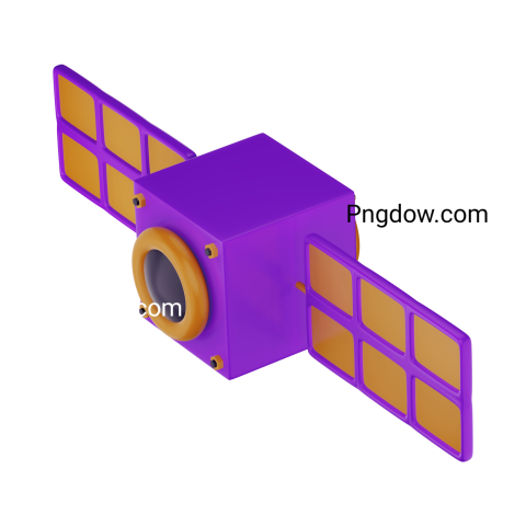 3d purple satellite Png for Free download