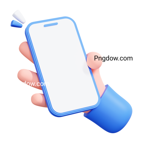 Hand Using Smart Phone 3d transparent for Free Download (14)