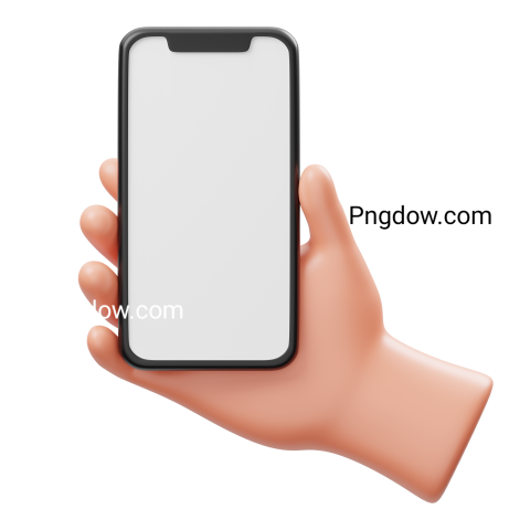 Hand Using Smart Phone 3d transparent for Free Download (16)