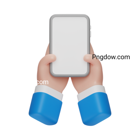 Hand Using Smart Phone 3d transparent for Free Download (13)