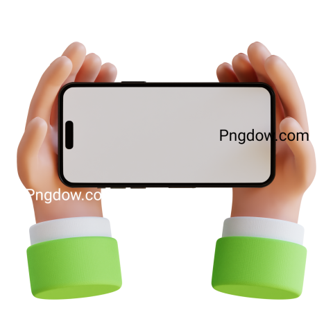 Hand Using Smart Phone 3d transparent for Free Download (1)