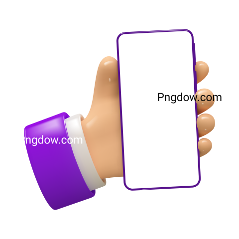 Hand Using Smart Phone 3d transparent for Free Download (3)