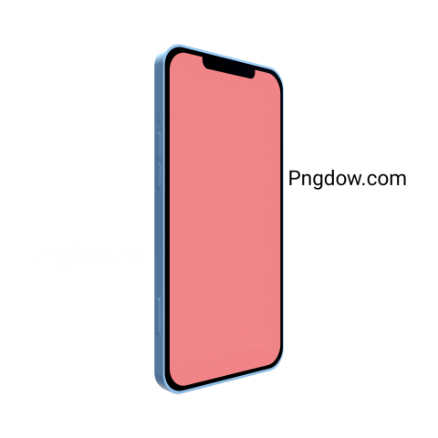 Realistic Mobile 3D Render Png for Free