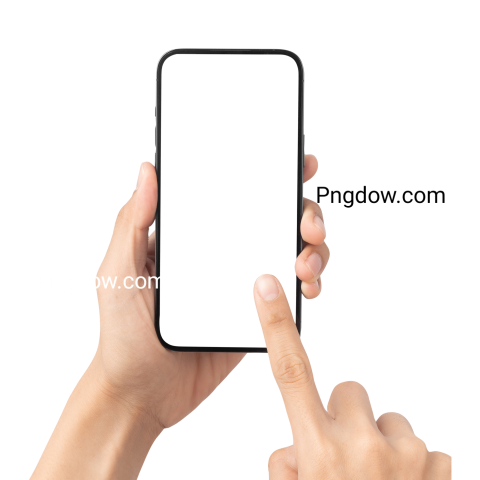 Hand Holding a Smartphone Mockup transparent for free (6)