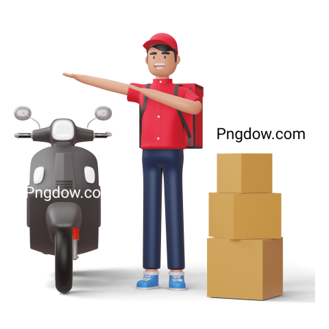 Delivery Man Giving Package