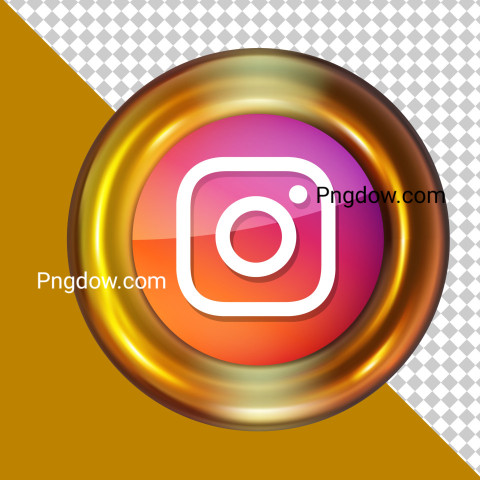 Premium SVG | Instagram icon 3d rendering isolated