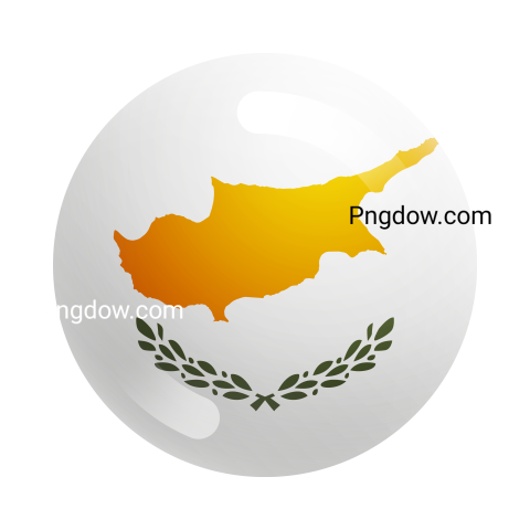 3D Circle Cyprus Flag for Free
