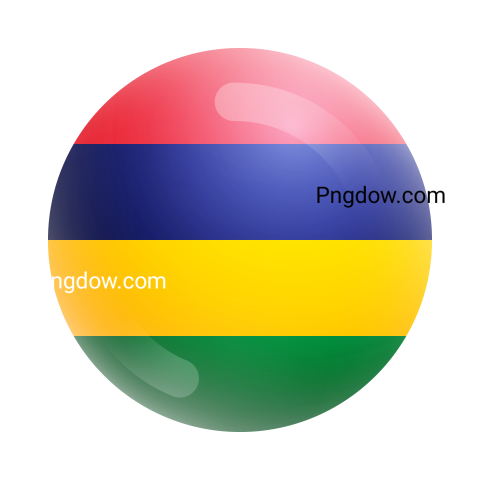 Mauritius Round Flag image for Free