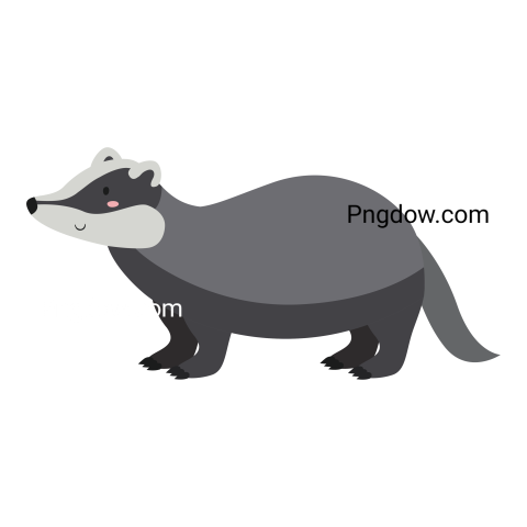 Illustration of a Badger Png for Free