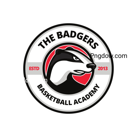 Free SVG | Simple Badger Head Mascot Sports Circle Logo